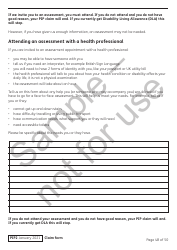 Form PIP2 Personal Independence Payment Information Booklet - Sample - United Kingdom, Page 48