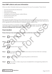 Form PIP2 Personal Independence Payment Information Booklet - Sample - United Kingdom, Page 49