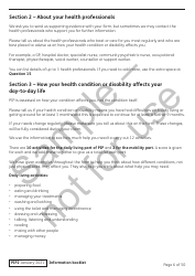 Form PIP2 Personal Independence Payment Information Booklet - Sample - United Kingdom, Page 6