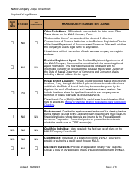 Hawaii Money Transmitter License Company New Application Checklist - Hawaii, Page 2