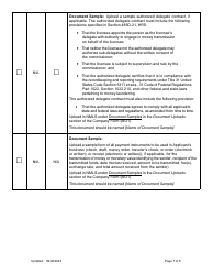 Hawaii Money Transmitter License Company New Application Checklist - Hawaii, Page 7