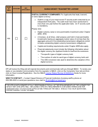 Hawaii Money Transmitter License Company New Application Checklist - Hawaii, Page 8