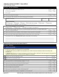 Form POST2-251 Personal History Statement - Peace Officer - California, Page 22