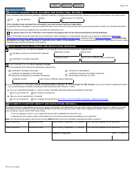 Form PPTC153 Adult General Passport Application for Canadians 16 Years of Age or Over Applying in Canada or the Usa - Canada, Page 2