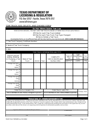 TDLR Form TOW005 Tow Truck Add, Delete, and Change Form - Texas, Page 2