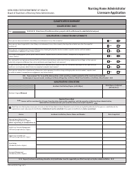 Form DOH-641 Nursing Home Administrator Licensure Application - New York, Page 3