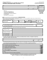 Document preview: Form CDTFA-401-CUTS Combined State and Local Consumer Use Tax Return for Vehicle, Mobilehome, Vessel, or Aircraft - California