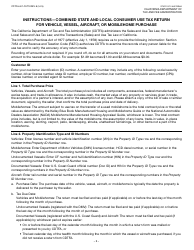 Form CDTFA-401-CUTS Combined State and Local Consumer Use Tax Return for Vehicle, Mobilehome, Vessel, or Aircraft - California, Page 3