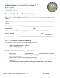 Form DH-MQA1000 Medical Doctor Application for Licensure - Florida, Page 27