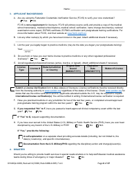 Form DH-MQA1000 Medical Doctor Application for Licensure - Florida, Page 6