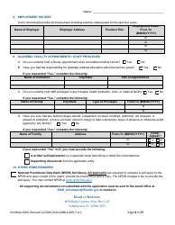 Form DH-MQA1000 Medical Doctor Application for Licensure - Florida, Page 9