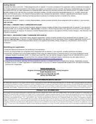 VA Form 10-10CG Application for the Program of Comprehensive Assistance for Family Caregivers, Page 2