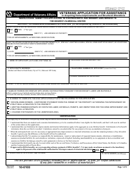 Document preview: VA Form 10-0103 Veterans Application for Assistance in Acquiring Home Improvements and Structural Alterations