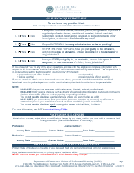 Registered Nurse/Licensed Practical Nurse License Application - Utah, Page 2