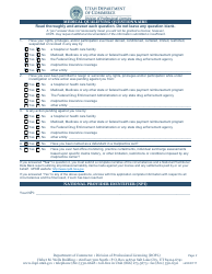 Registered Nurse/Licensed Practical Nurse License Application - Utah, Page 3