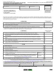 Document preview: Form CDTFA-501-NW Integrated Waste Management Fee Return Nonhazardous Wood Waste Facility - California