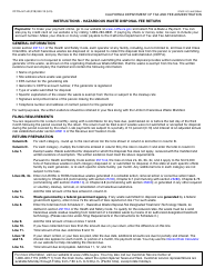 Form CDTFA-501-HD Hazardous Waste Disposal Fee Return - California, Page 2