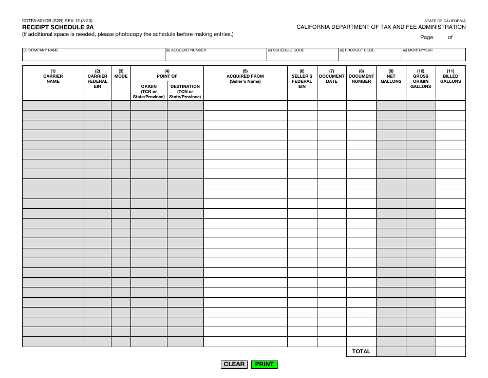 Form CDTFA-501-DB Download Fillable PDF Or Fill Online Exempt Bus ...