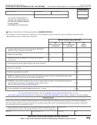 Document preview: Form CDTFA-501-PS Supplier of Motor Vehicle Fuel Tax Return - California