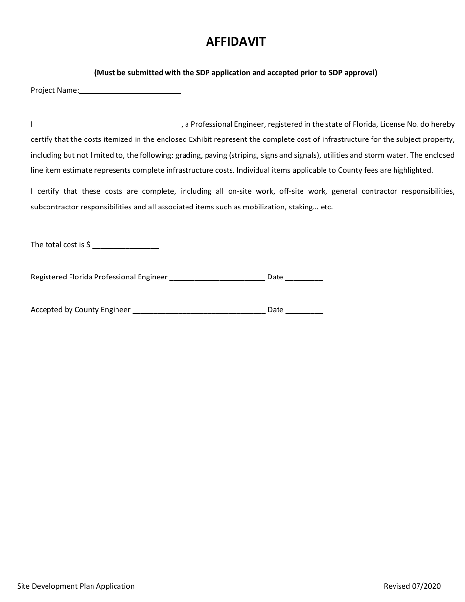 Site Development Plan Application - Osceola County, Florida, Page 6