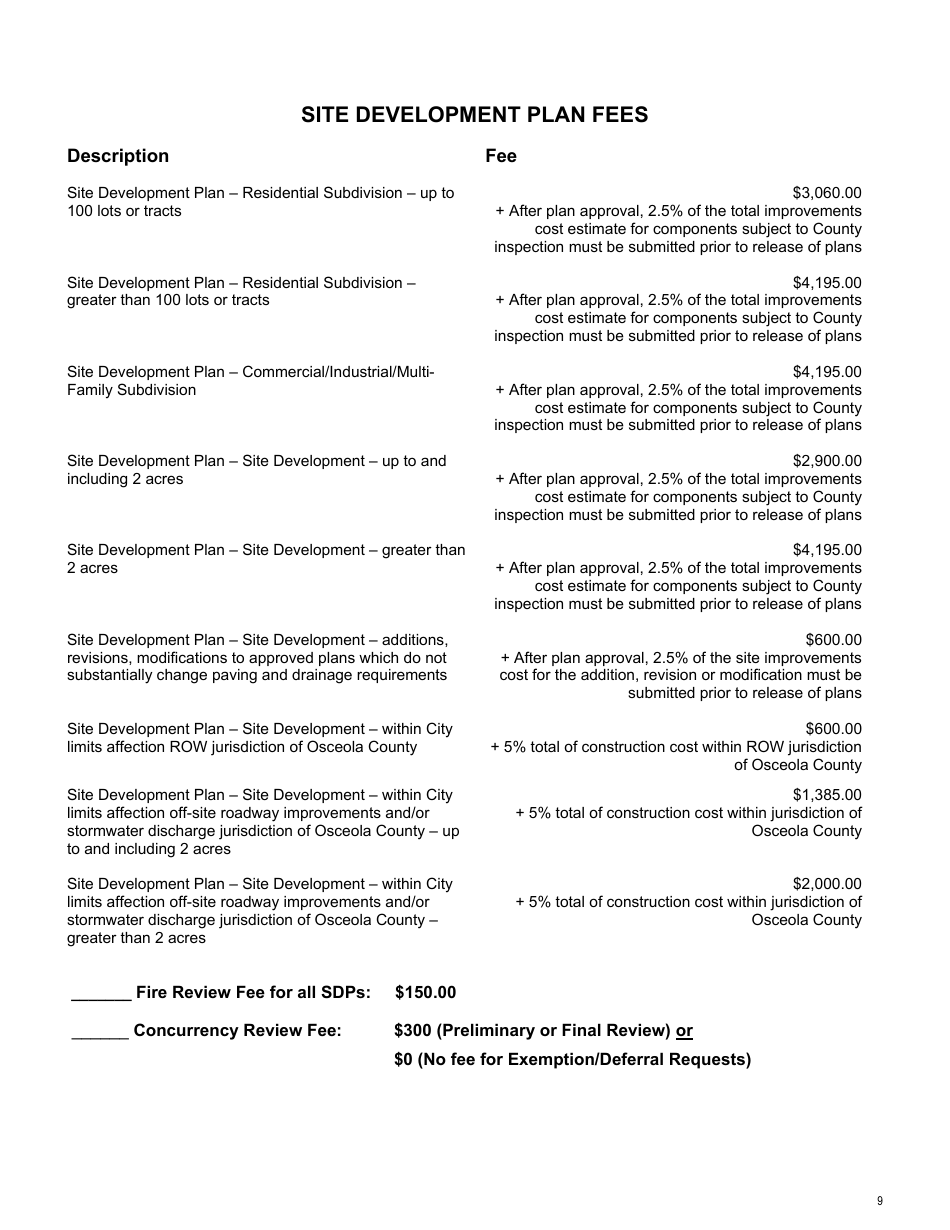 Site Development Plan Application - Osceola County, Florida, Page 8