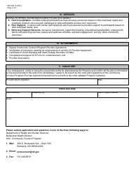 Form SFN986 Community Connect Program Provider Application - North Dakota, Page 2