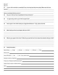 Form AOC-JV-38 Affidavit and Beyond Control of Parent Evaluation Form - Kentucky, Page 4