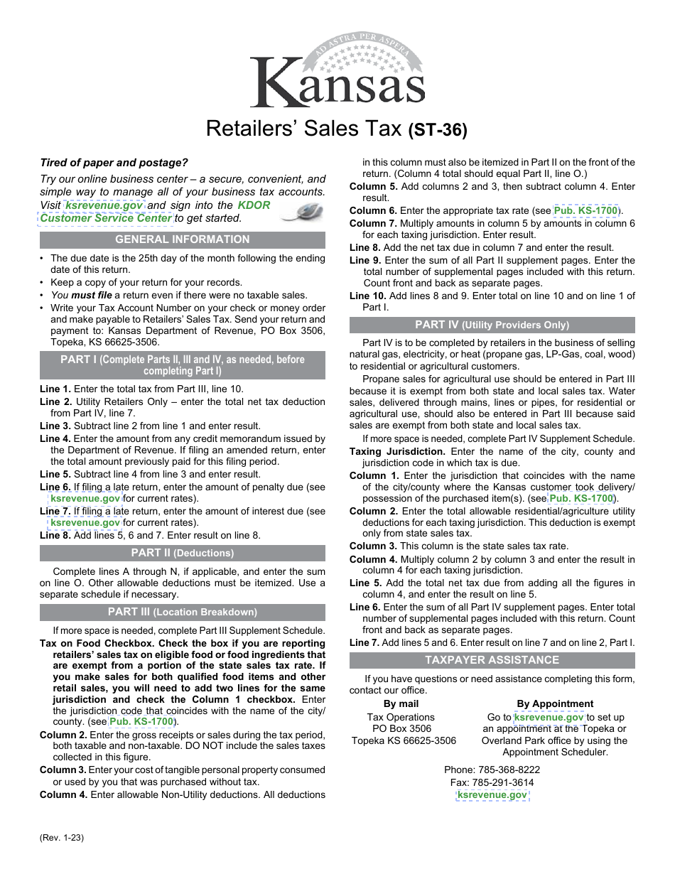 What Is Kansas Retailers Sales Tax