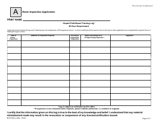 Form DOS1694-F-A Home Inspector License Application - New York, Page 5