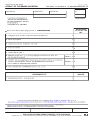 Form CDTFA-501-MJ Aircraft Jet Fuel Dealer Tax Return - California