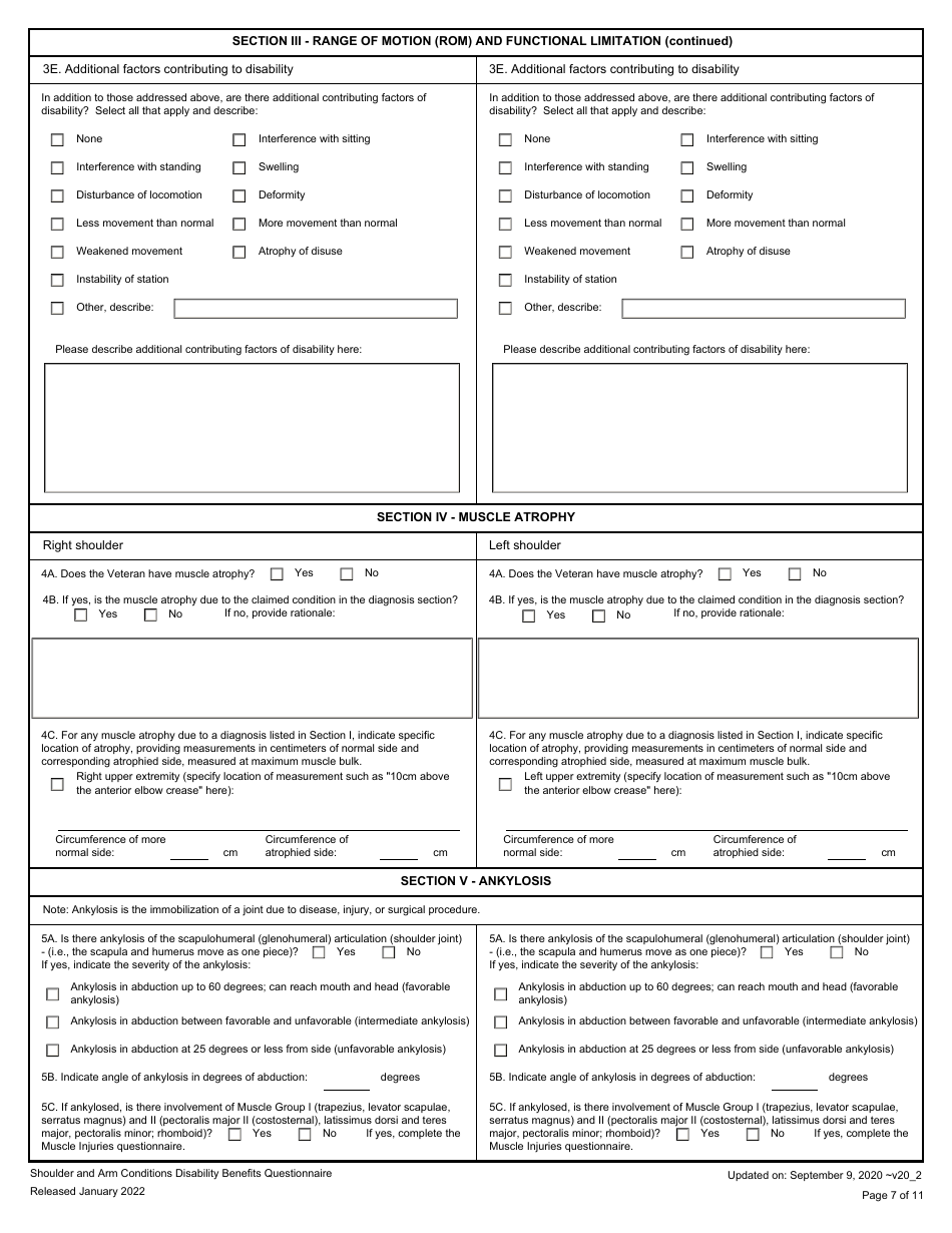 Shoulder And Arm Conditions Disability Benefits Questionnaire Fill Out Sign Online And 2408