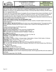 Form S-100 Kbi/Fbi Criminal Background Check Form - Kansas, Page 3