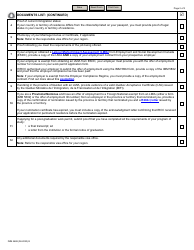 Form IMM5488 Document Checklist for a Work Permit (Applied Outside Canada) - Canada, Page 2