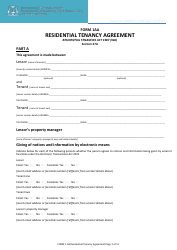Document preview: Form 1AA Residential Tenancy Agreement - Western Australia, Australia