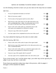 Instructions for Form FOC53 Notice of Hearing to Enter Order - Michigan, Page 2