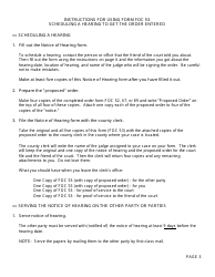 Instructions for Form FOC53 Notice of Hearing to Enter Order - Michigan, Page 3
