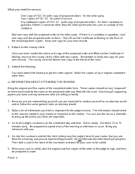 Instructions for Form FOC53 Notice of Hearing to Enter Order - Michigan, Page 4