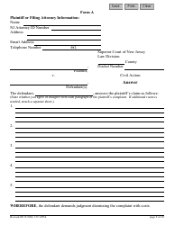 Form 10554 (A) Civil Action Answer - New Jersey, Page 9