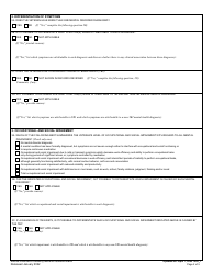 Mental Disorders (Other Than PTSD and Eating Disorders) Disability Benefits Questionnaire, Page 2