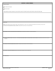 Mental Disorders (Other Than PTSD and Eating Disorders) Disability Benefits Questionnaire, Page 3