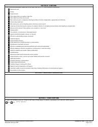 Mental Disorders (Other Than PTSD and Eating Disorders) Disability Benefits Questionnaire, Page 4