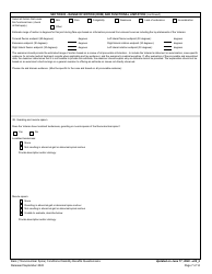 Back (Thoracolumbar Spine) Conditions Disability Benefits Questionnaire, Page 7