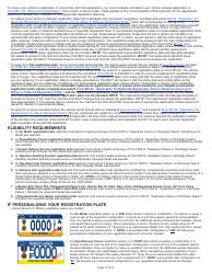 Form MV-150 Application for U.S. Military Service Registration Plate - Pennsylvania, Page 2