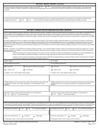 Hand and Fingers Disability Benefits Questionnaire, Page 3