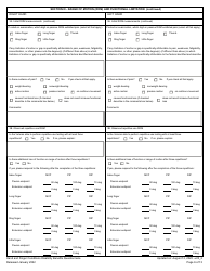 Hand and Fingers Disability Benefits Questionnaire, Page 6