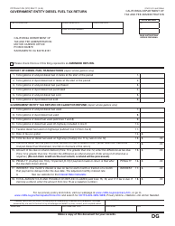 Document preview: Form CDTFA-501-DG Government Entity Diesel Fuel Tax Return - California