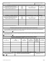 VA Form 10-2850D Health Professions Trainee Data Collection Form, Page 2