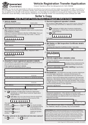 Form F3520 Vehicle Registration Transfer Application - Queensland, Australia, Page 5