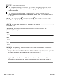 Form DOS-1511-F Certificate of Incorporation for Domestic Not-For-Profit Corporations - New York, Page 3