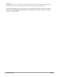 Form DOS-1511-F Certificate of Incorporation for Domestic Not-For-Profit Corporations - New York, Page 4